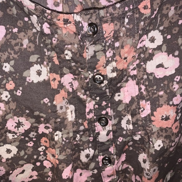 Women's Sonoma Sleeveless Floral Cotton Top Blouse  Size Large - Picture 4 of 7